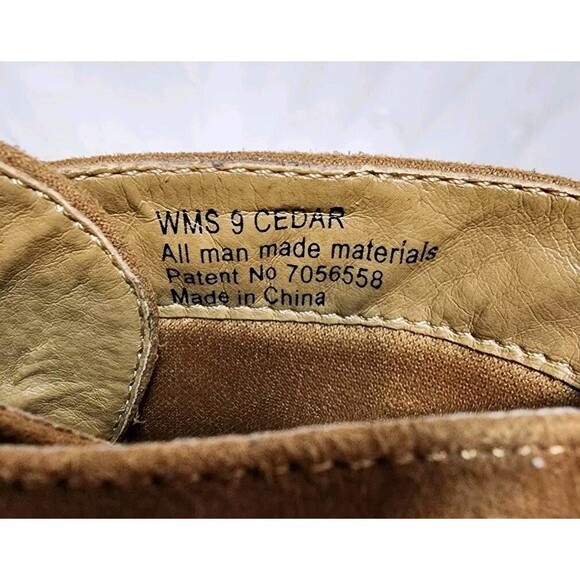 NEW DIRECTIONS WOMENS 9 BROWN BOOTIES CEDAR LACE UP SUEDE WEDGES CONTEMPORARY - Picture 8 of 16